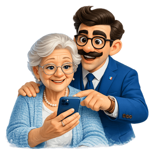 Seniors pratiquant le français avec Marcel